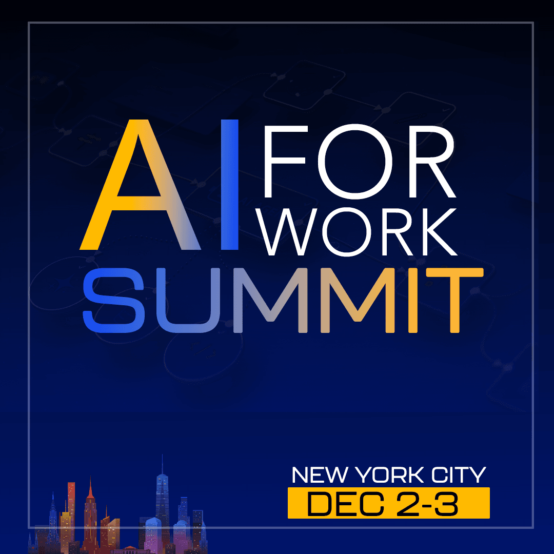 AI for Work Summit | ODSC AI NYC